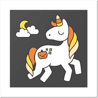 Candy Corn Unicorn Posters and Art